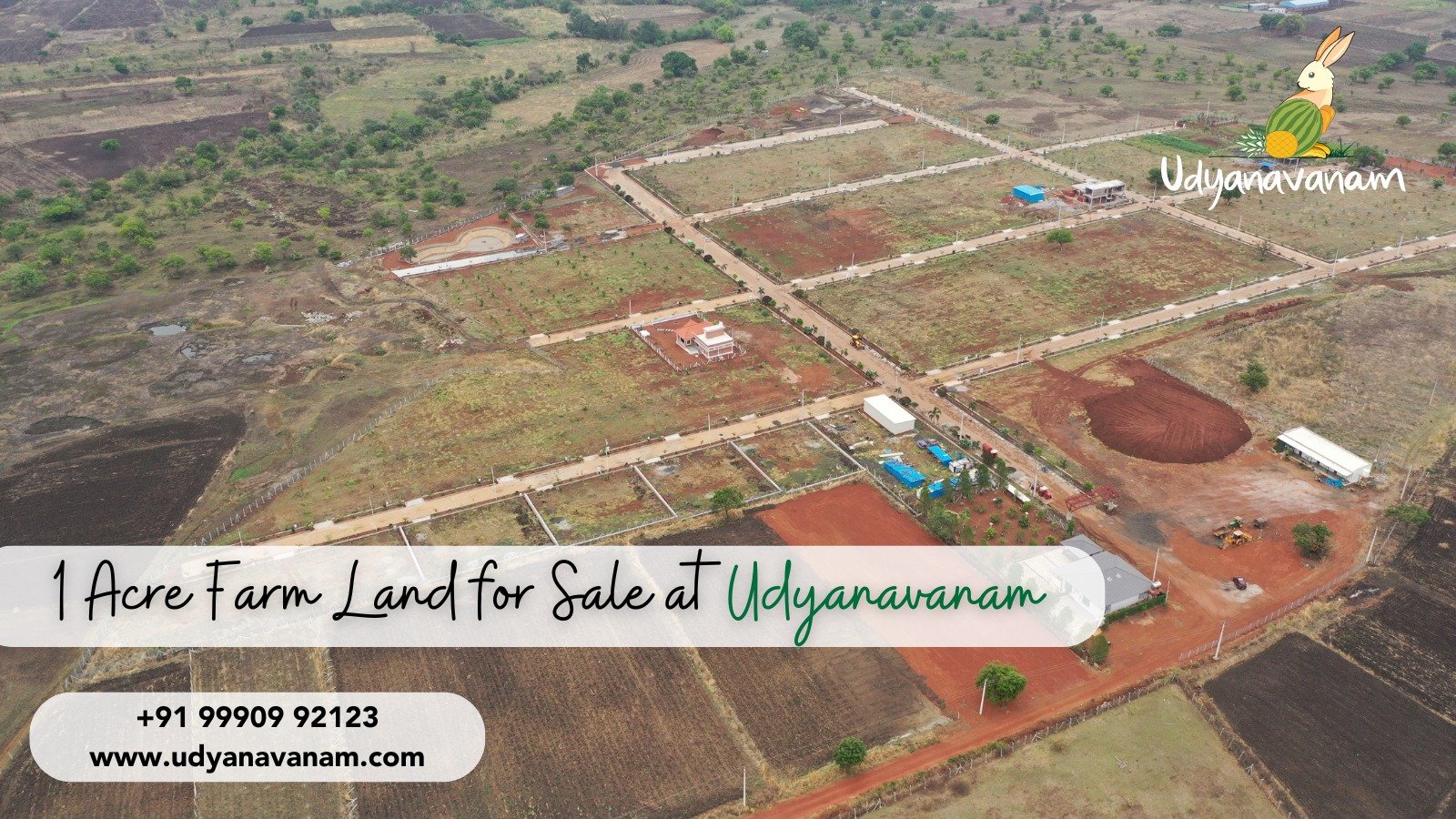 1 Acre Farm Land for Sale at Udyanavanam